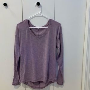 lilac lululemon long sleeve
